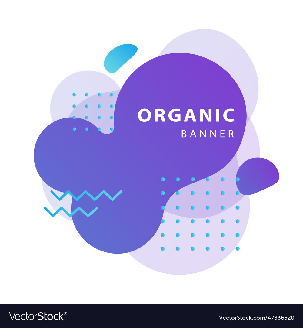 Modern abstract violet blob figures vector image Modern abstract violet blob figures
