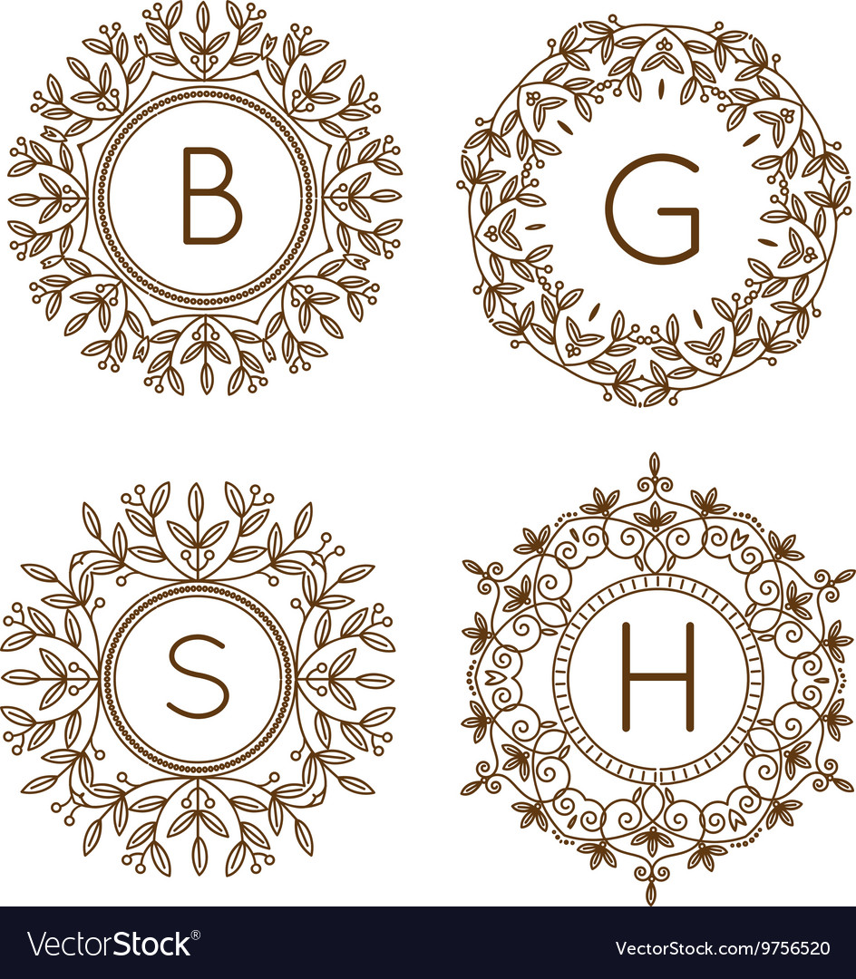 Monogram bage logo