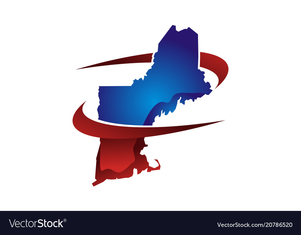 New england traveling Royalty Free Vector Image