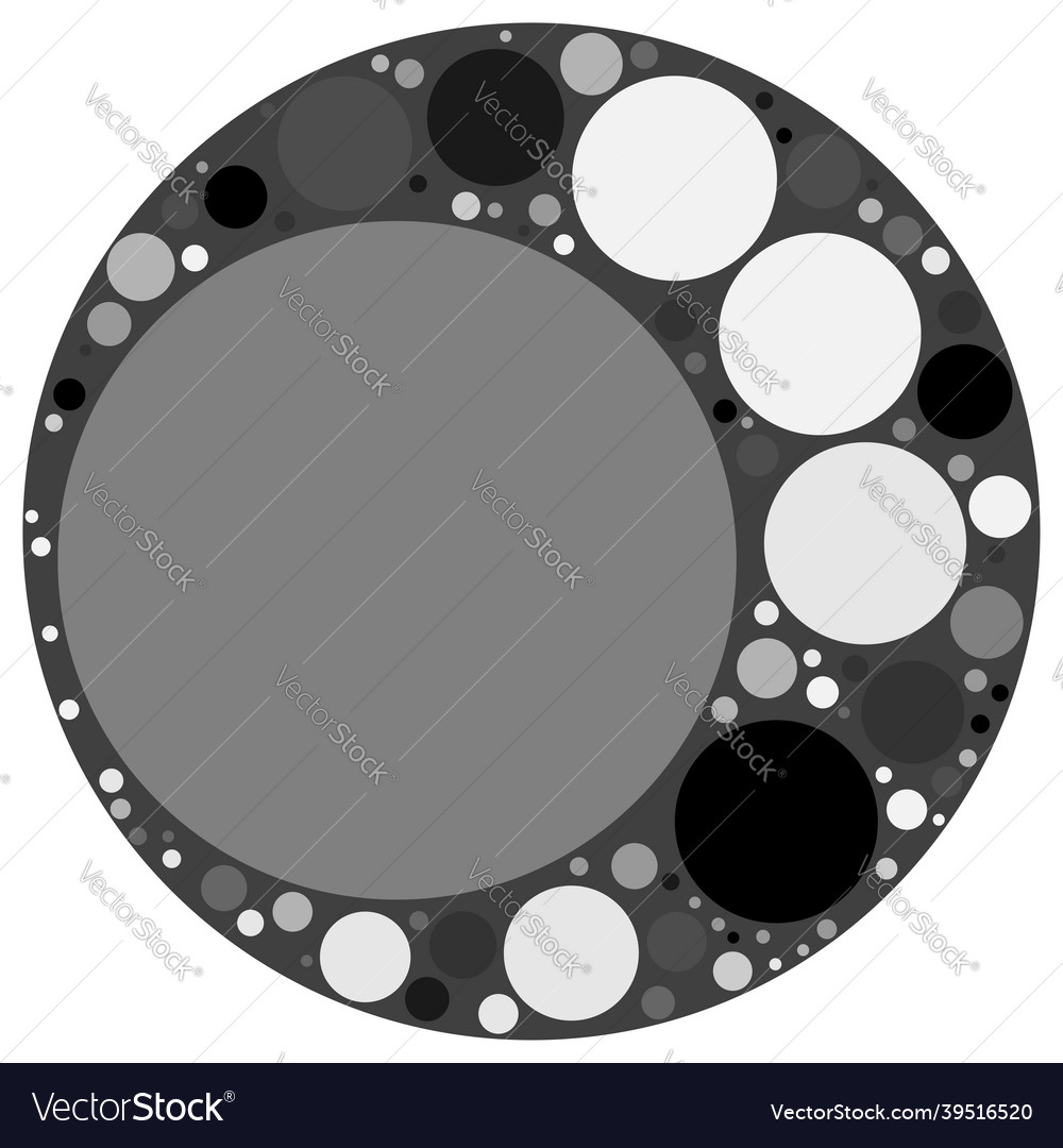 Random dots circles pointillist pointillism vector image Random dots circles pointillist pointillism