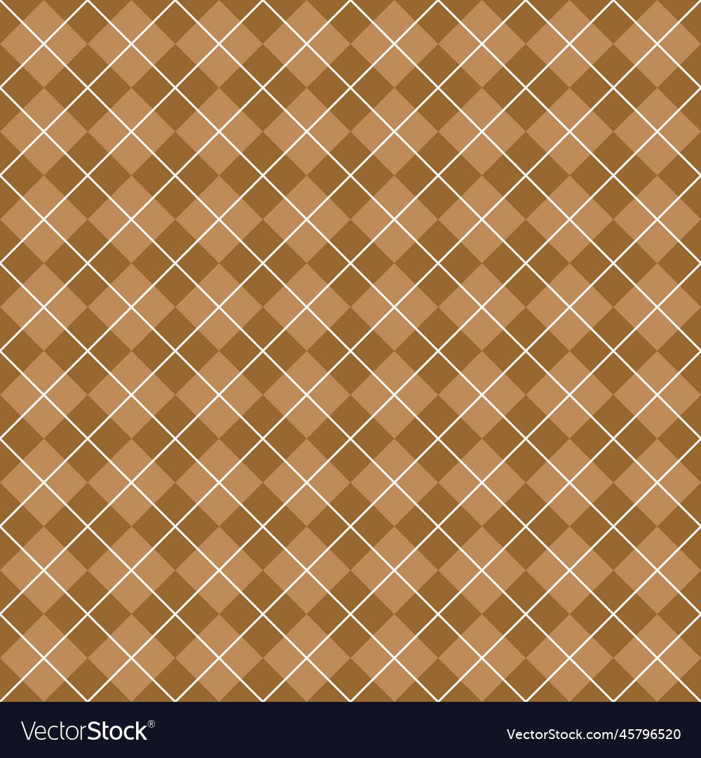 Simple brown seamless argyle pattern