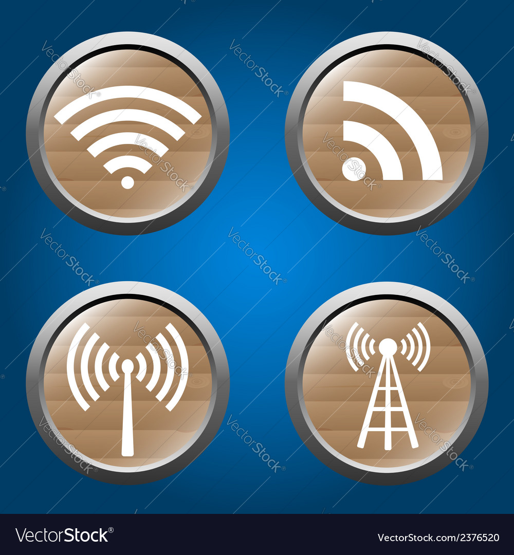 Wireless Network Icons Set