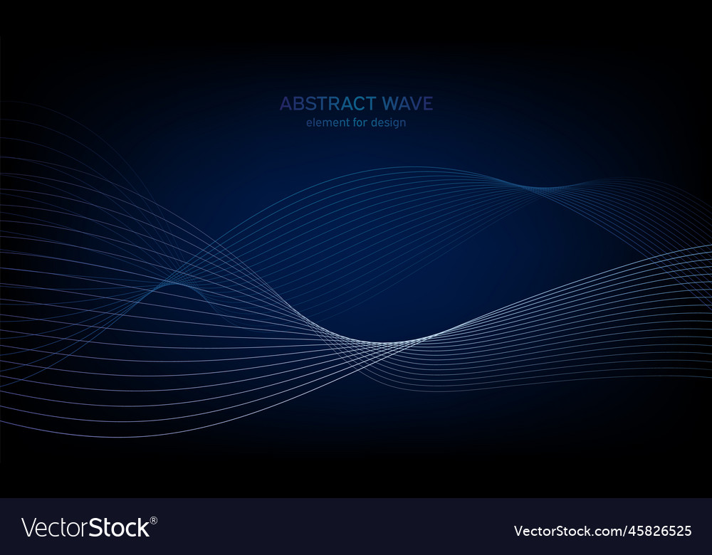 Abstract wave element for design digital Vector Image Abstract wave element for design digital