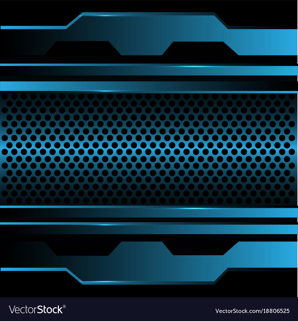 Blue Metal Mesh Background