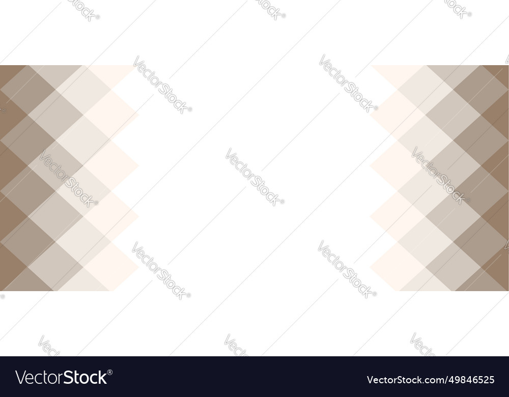 Brown argyle gingham web banner pattern design
