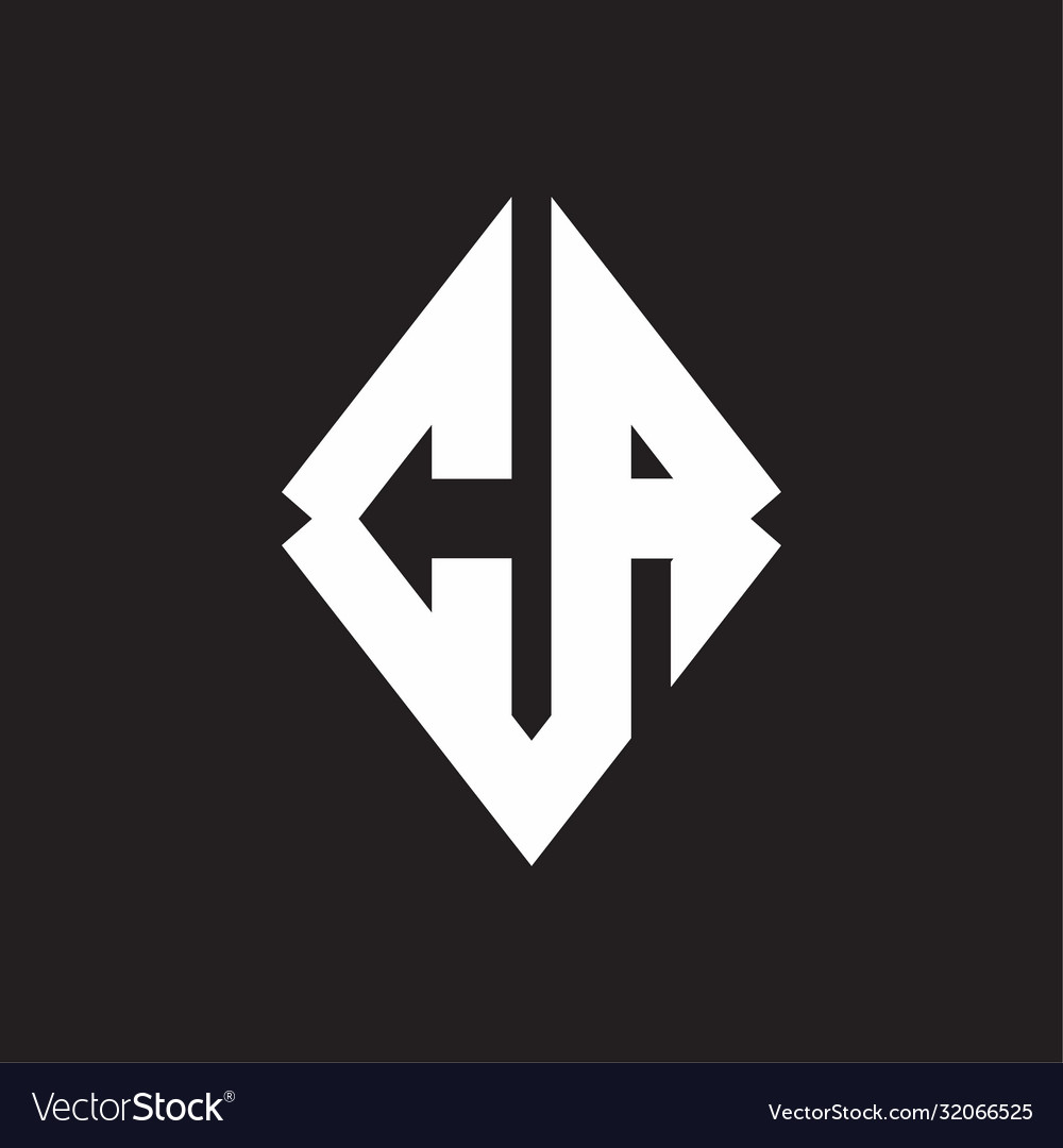 Ca logo monogram with sharp square design template vector image Ca logo monogram with sharp square design template