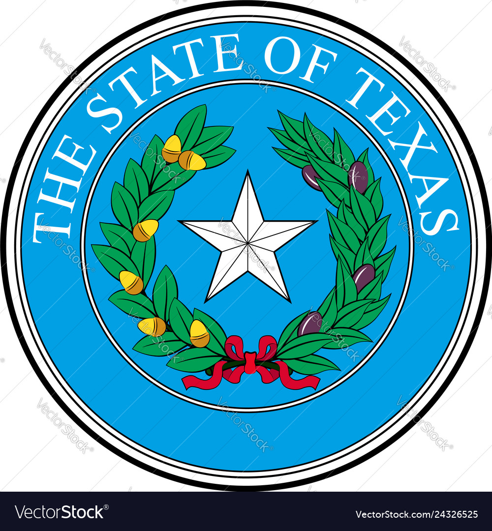 Coat of arms of texas in united states Royalty Free Vector