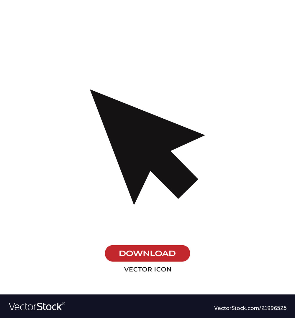 Cursor icon mouse pointer click symbol vector image Cursor icon mouse pointer click symbol