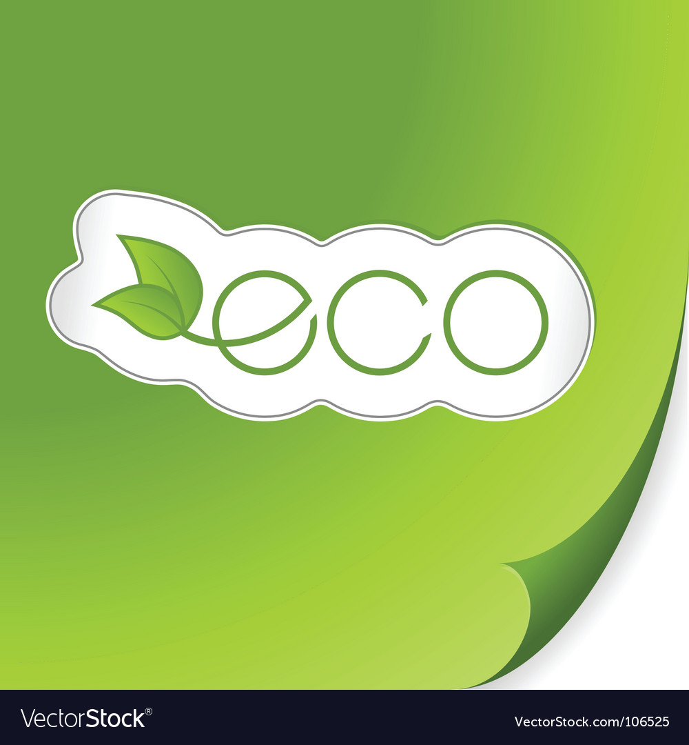 Eco sticker