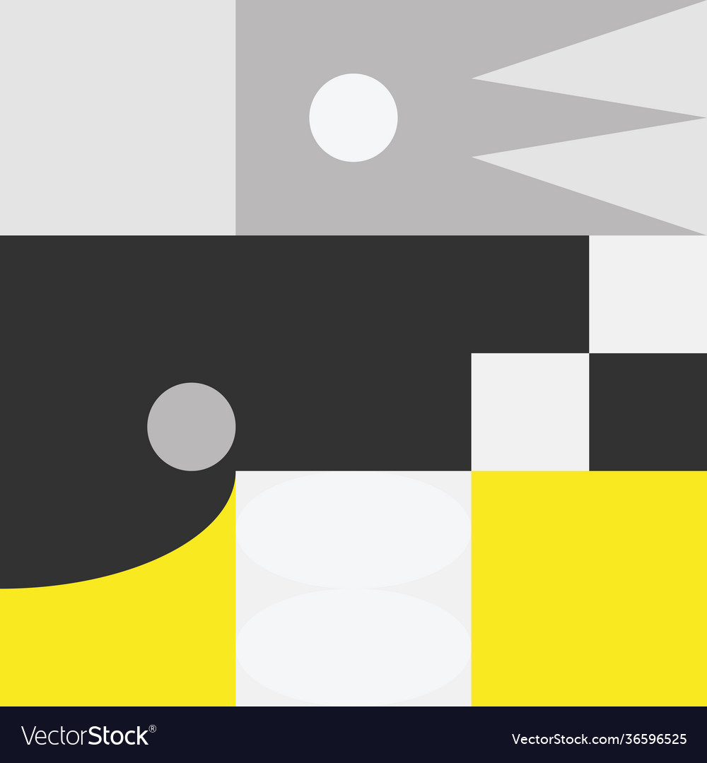Geometric abstract elements design