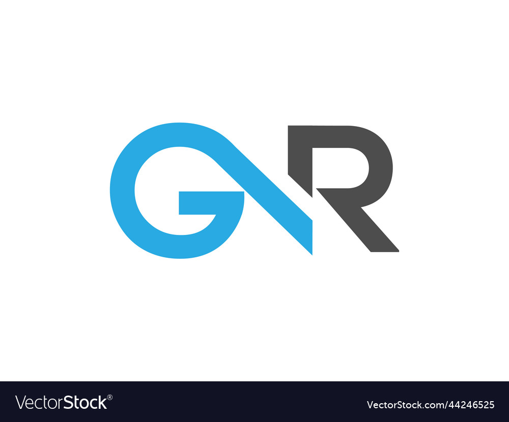 Gnr letter logo design creative logo Royalty Free Vector