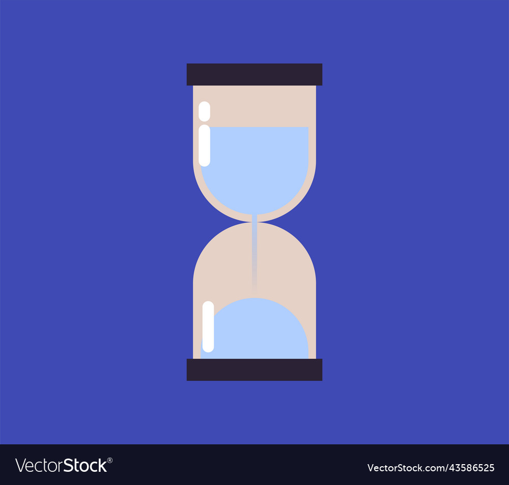 Hourglass and sandglass Royalty Free Vector Image