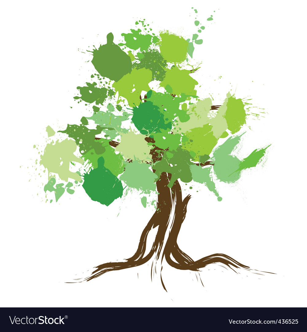 Ink splat tree