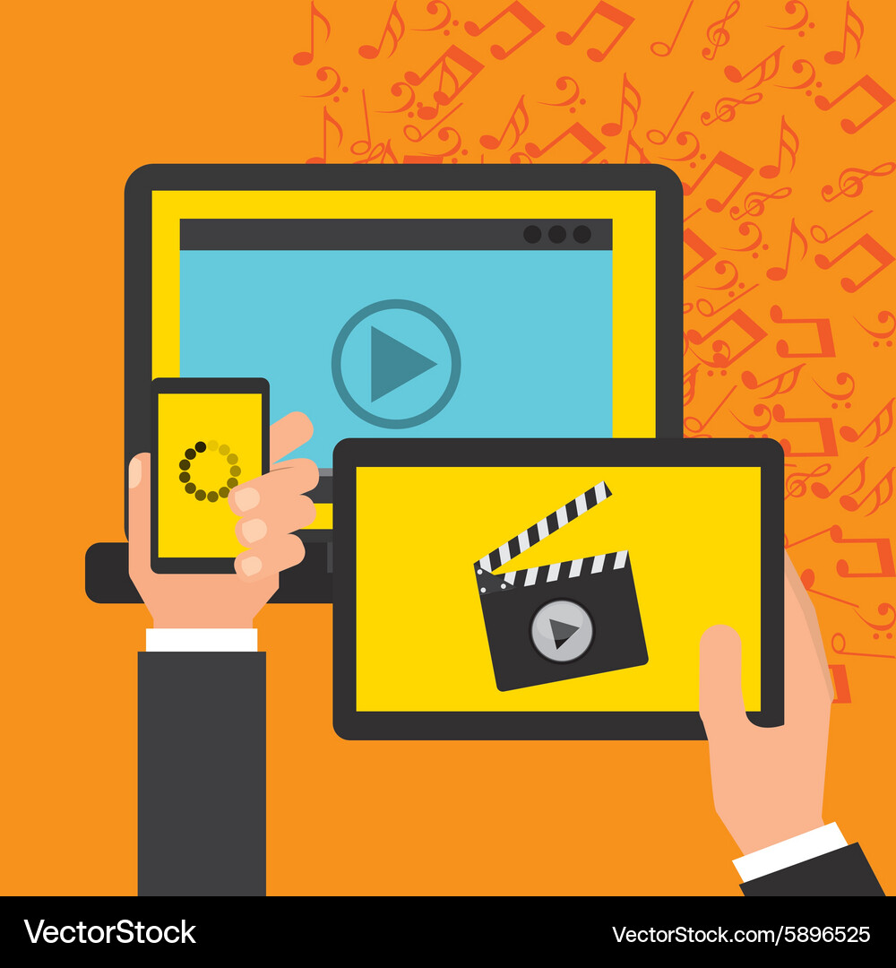 Media player Royalty Free Vector Image - VectorStock