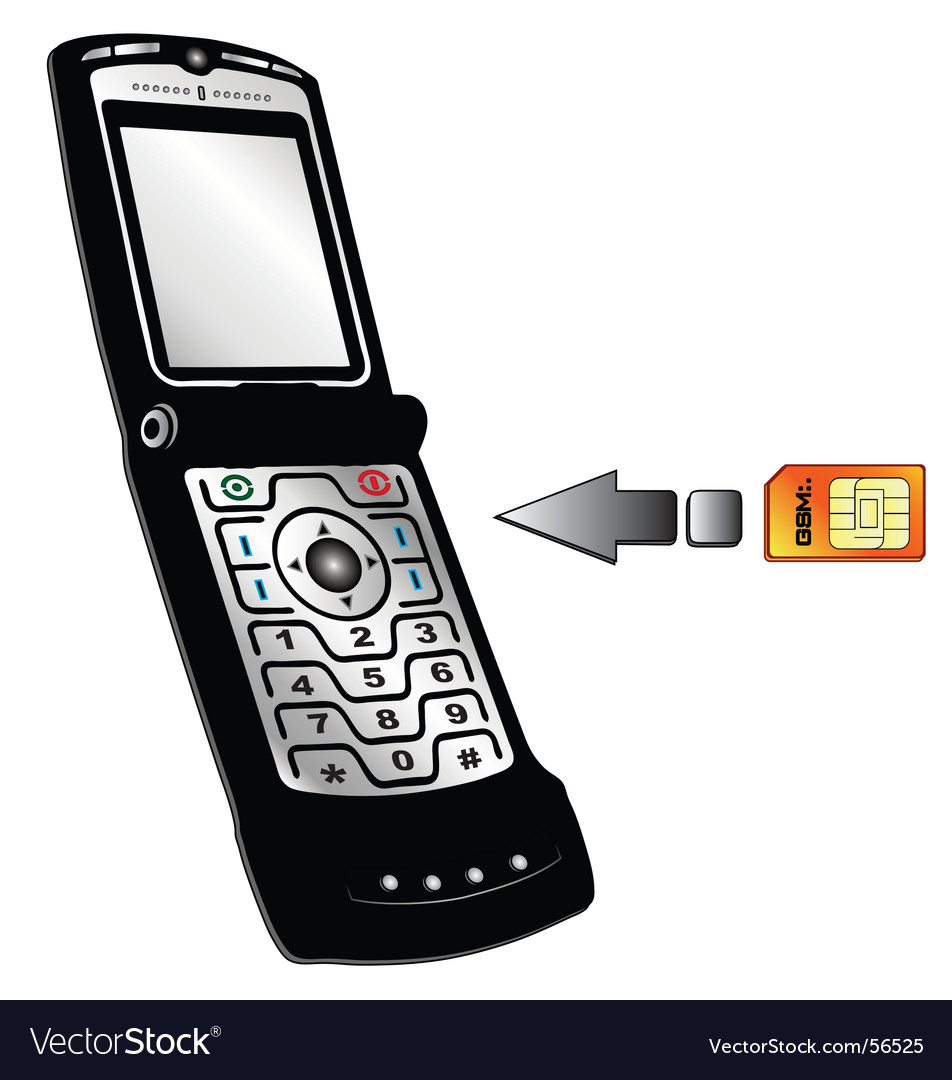 Mobile Phone with SIM Card
