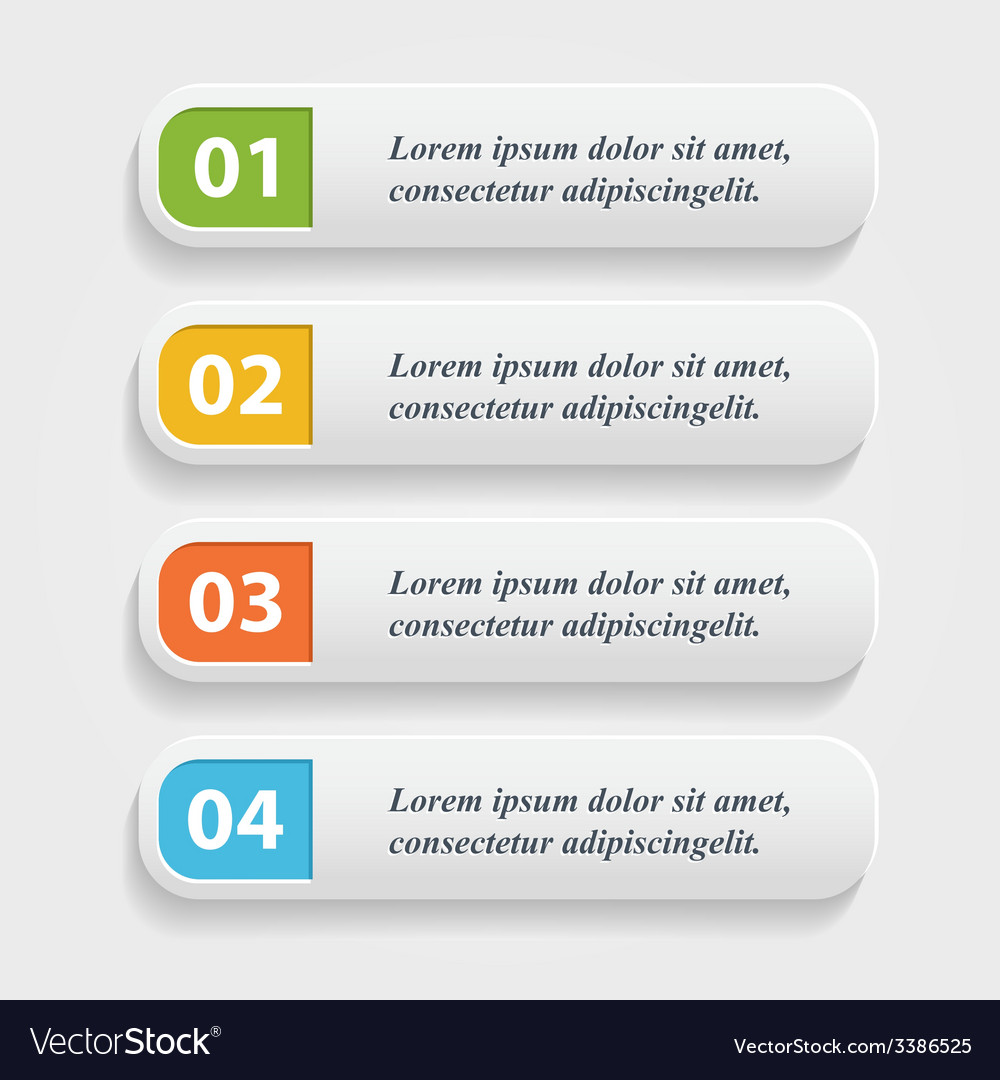 Number Web Buttons
