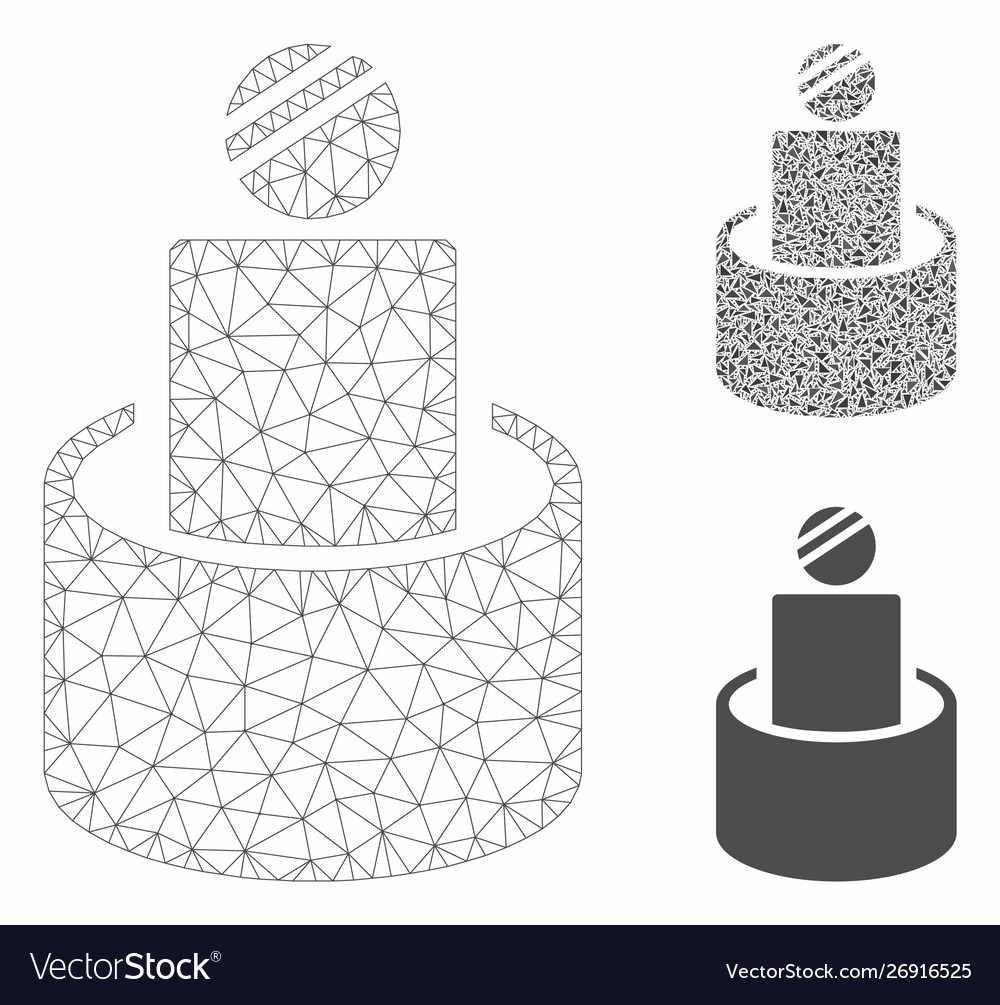 Patient isolation mesh wire frame model