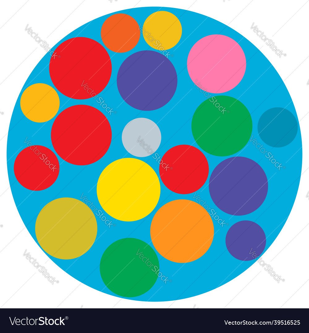 Random dots circles pointillist pointillism vector image Random dots circles pointillist pointillism