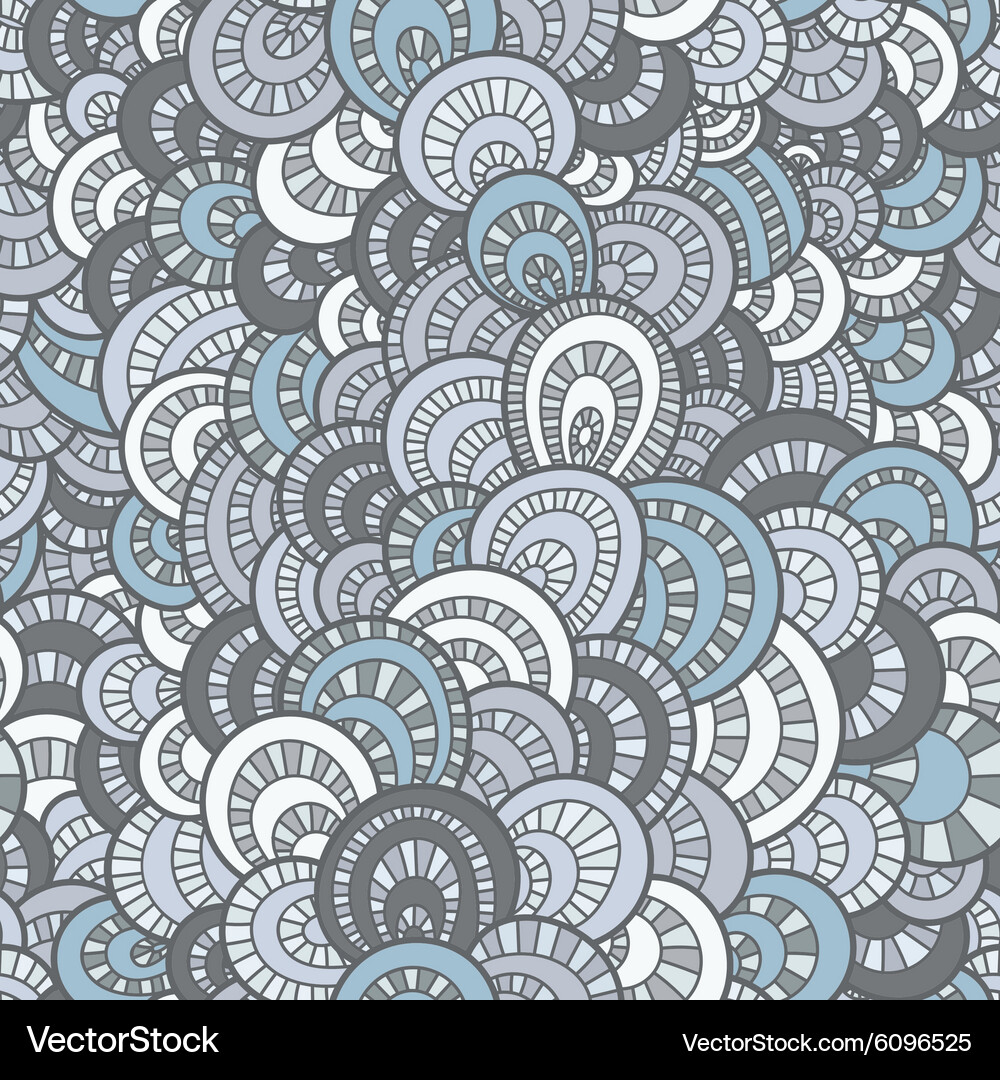 Seamless background of overlapping circles Vector Image