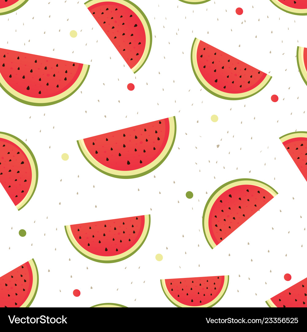 Seamless watermelons pattern Royalty Free Vector Image