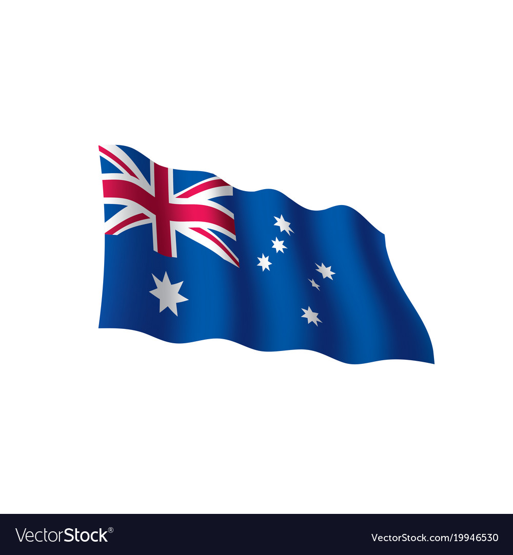 Australia flag Royalty Free Vector Image - VectorStock