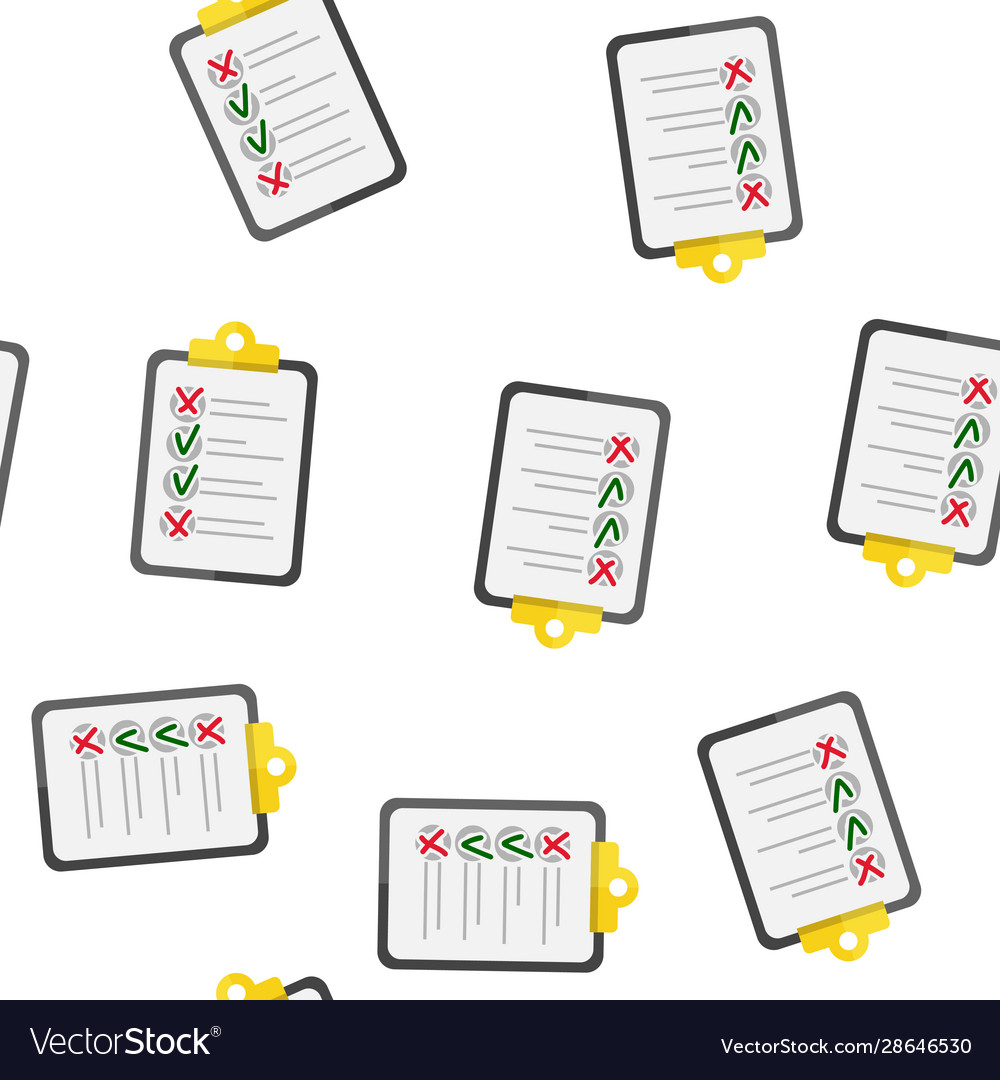 Clipboard and checklist with checkmarks vector image Clipboard and checklist with checkmarks