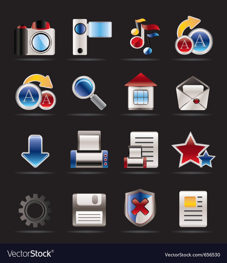 Internet and website icons