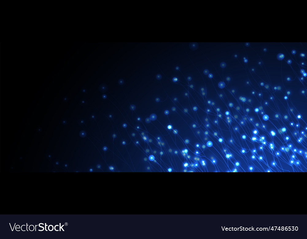 Neural network concept connected cells with links Vector Image Neural network concept connected cells with links