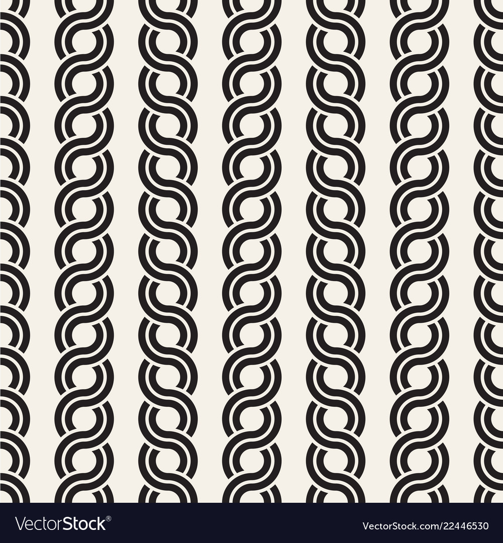 Seamless rounded interlacing lines pattern modern