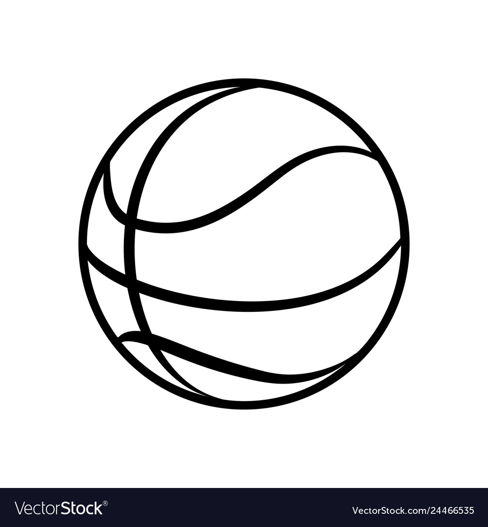 Basketball balloon sport icon