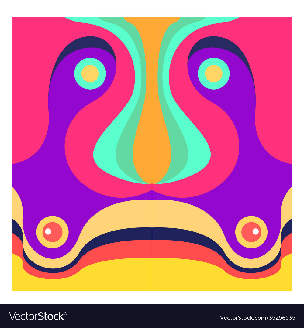 Colorful geometric and curve background pattern