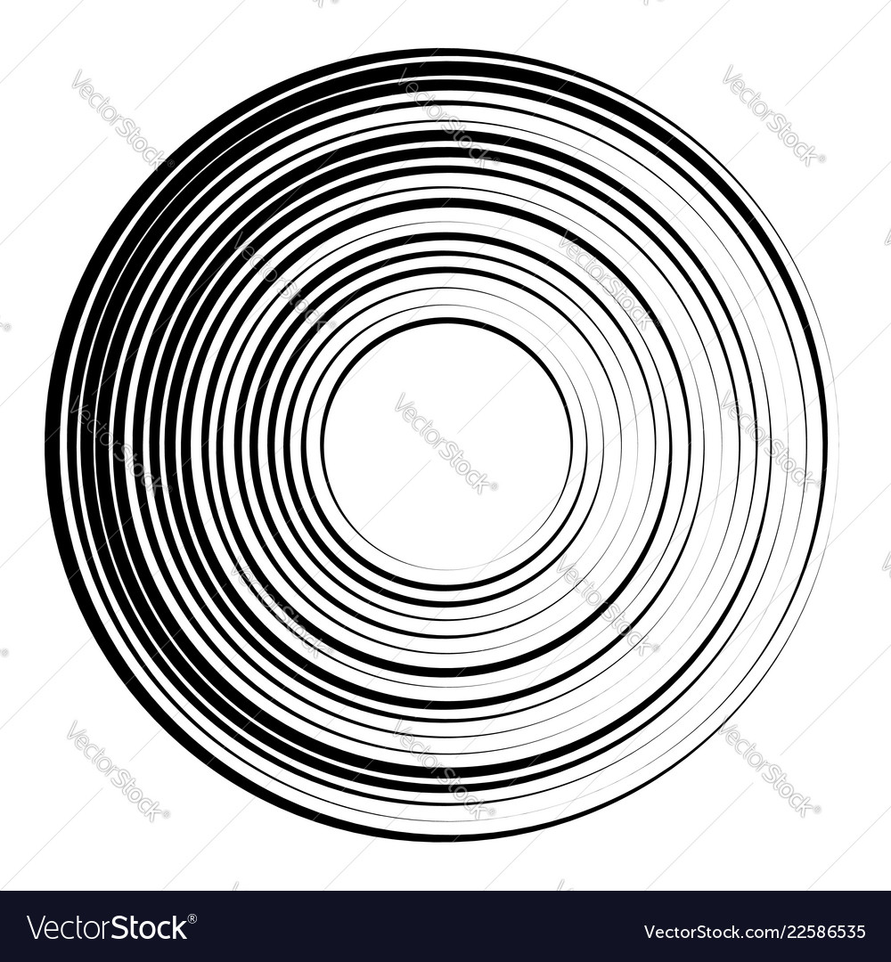 Concentric Circles - Radial Pattern