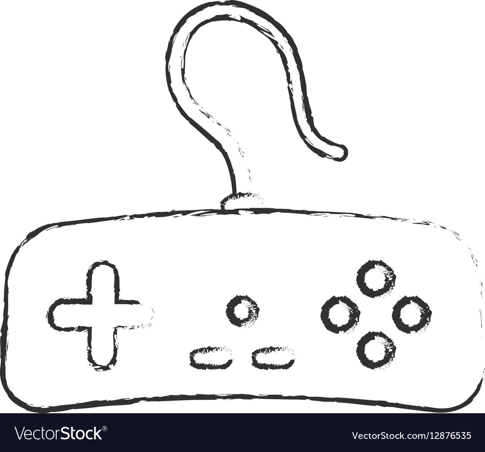 Console gamepad isolated