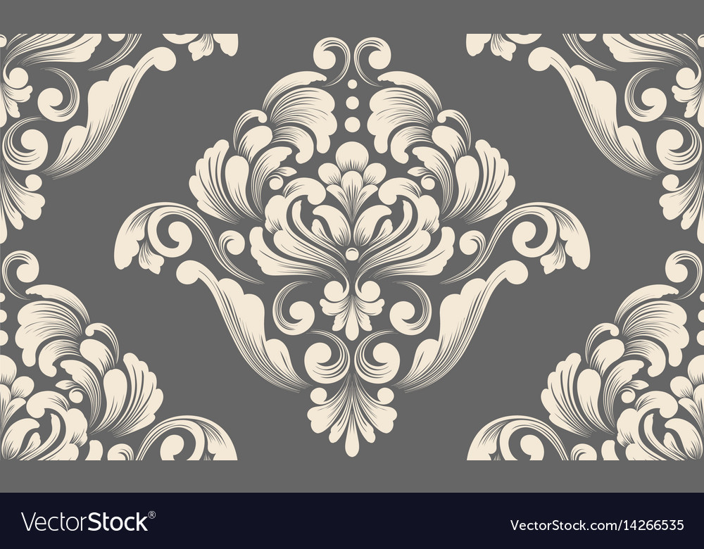 Elegant Damask Floral Pattern