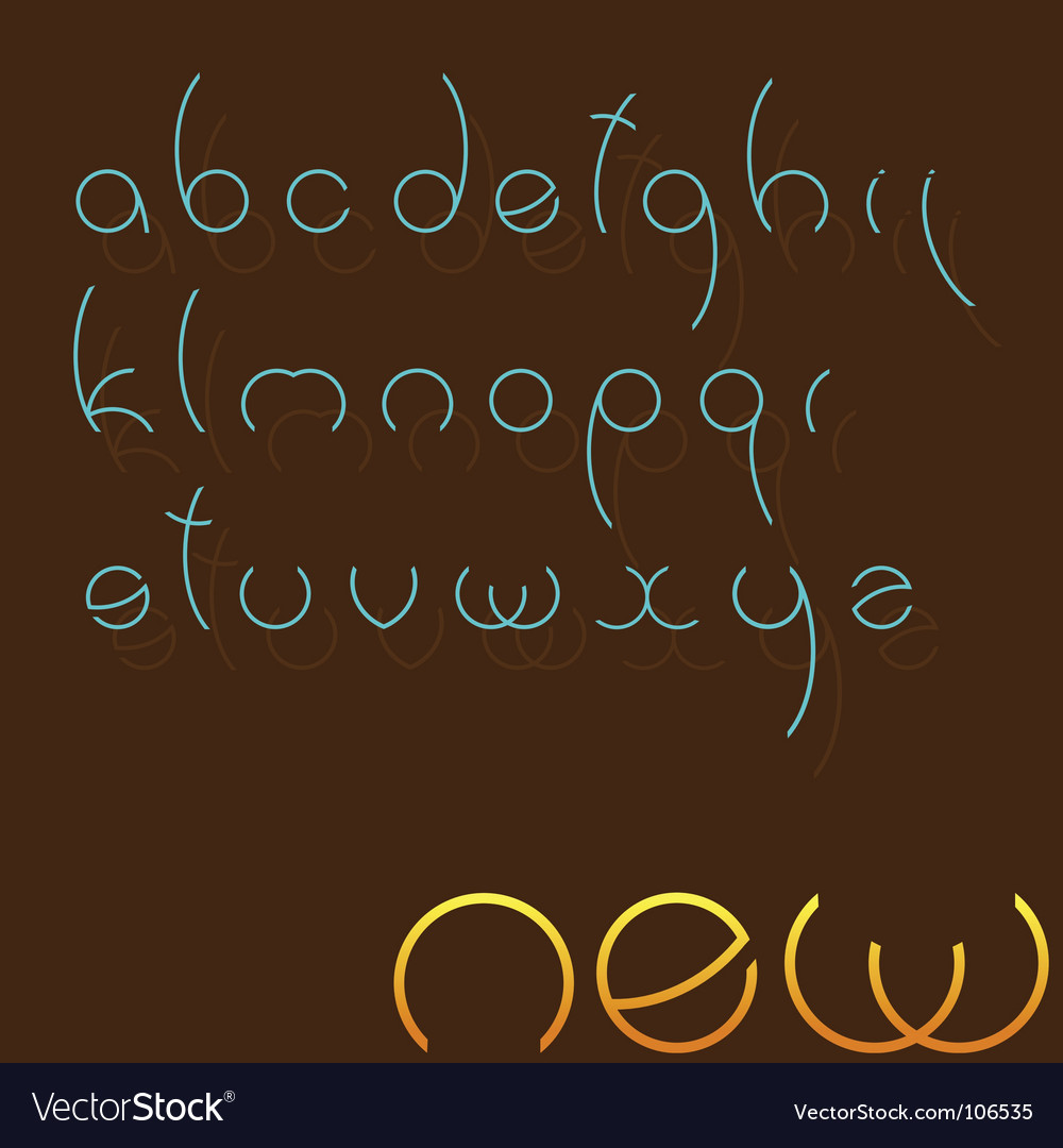 Elegant Rounded Alphabet Font