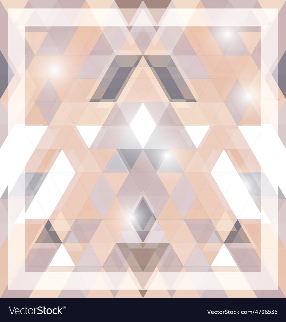 Geometric shining pattern with triangles
