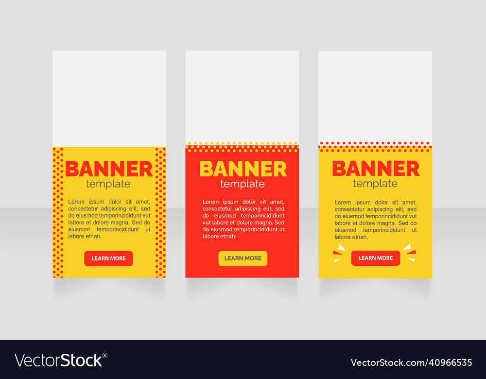 Product purchase vertical web banner design