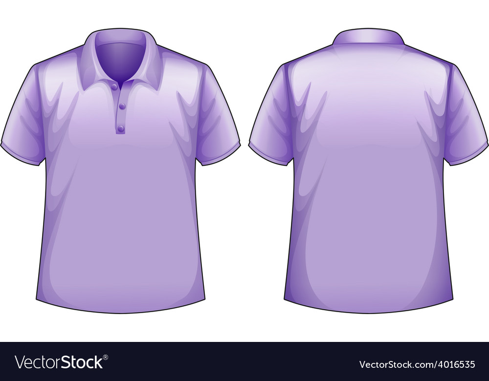 Purple shirts Royalty Free Vector Image - VectorStock