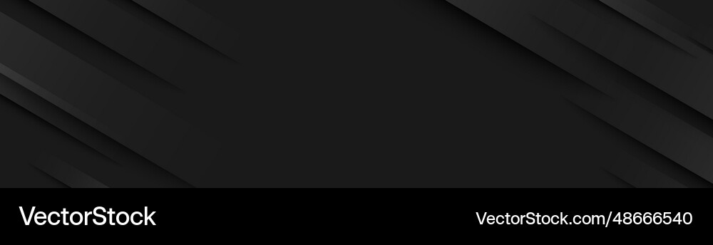 Abstract dark grey and black background with cut Vector Image