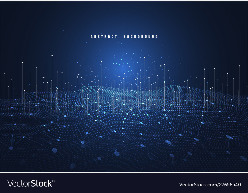 Abstract technology background with big data vector image Abstract technology background with big data