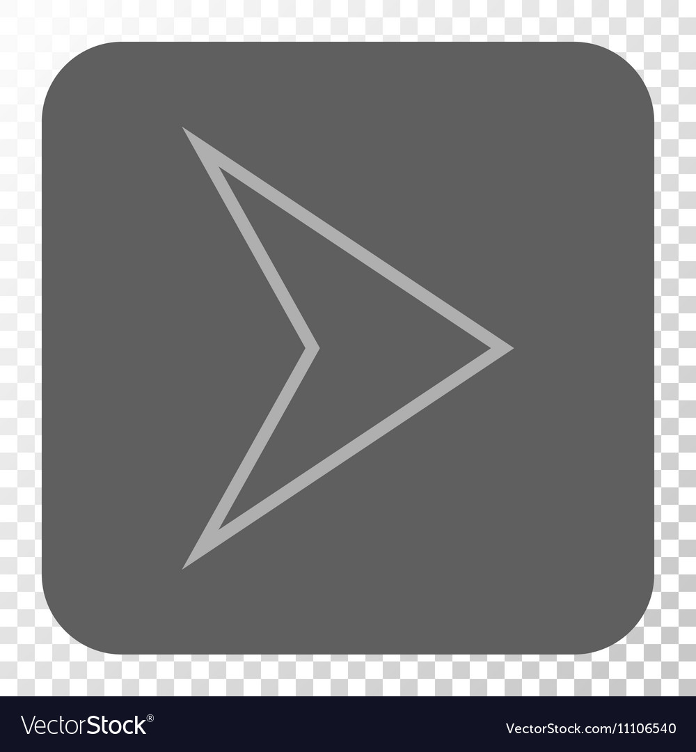 Arrowhead right rounded square button