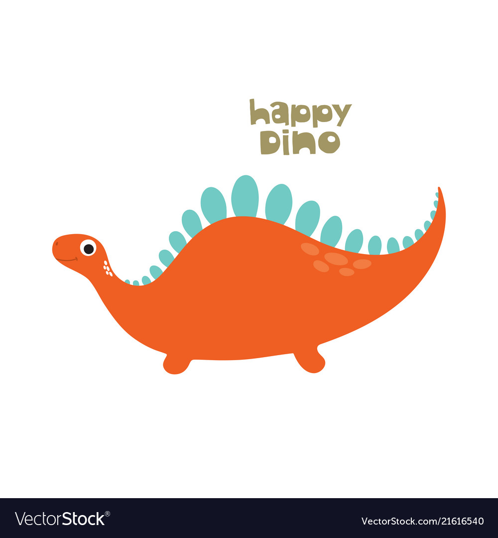 Cute dino Royalty Free Vector Image - VectorStock