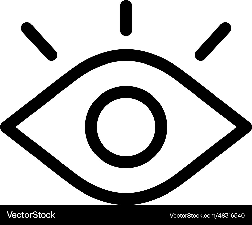 Eye icon Royalty Free Vector Image - VectorStock