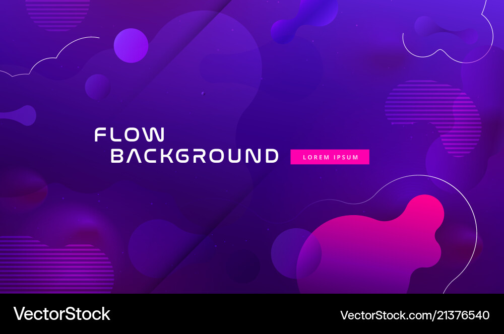 Gradient Fluid Background Design Layout For Banner
