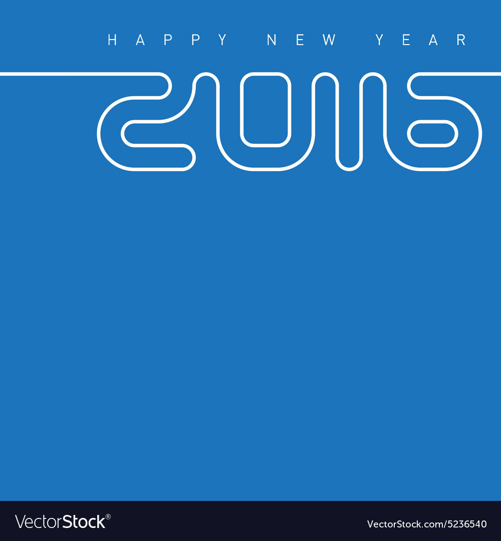 Happy new year 2016 creative greeting card design