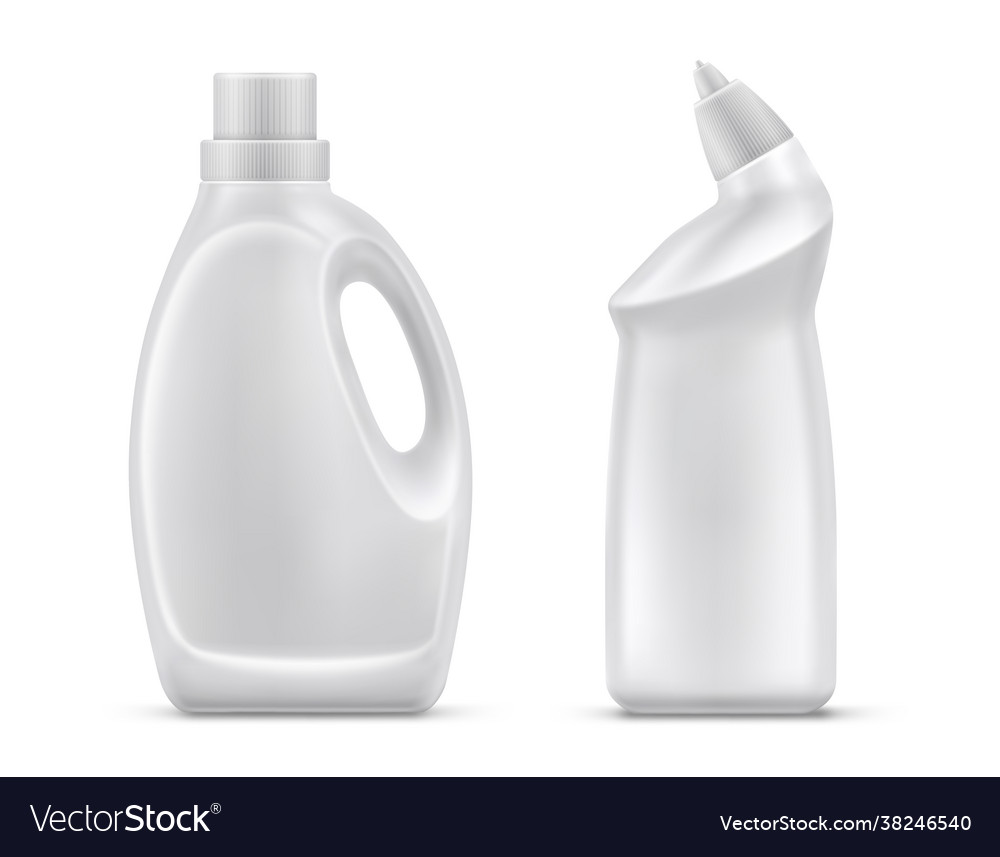 Household chemistry bottles isolated Royalty Free Vector