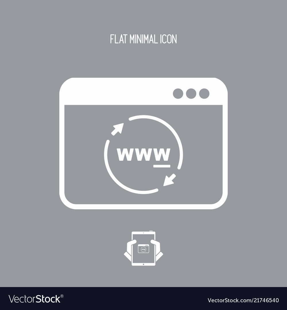 Internet panel refresh button vector image Internet panel refresh button