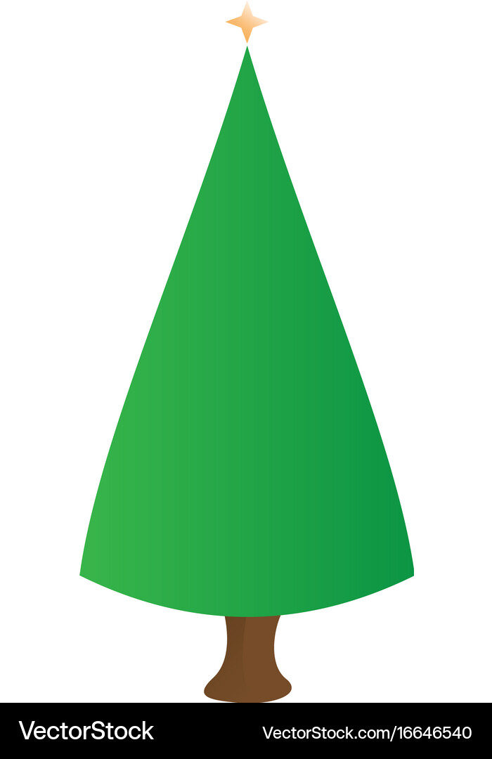Isolated christmas tree Royalty Free Vector Image