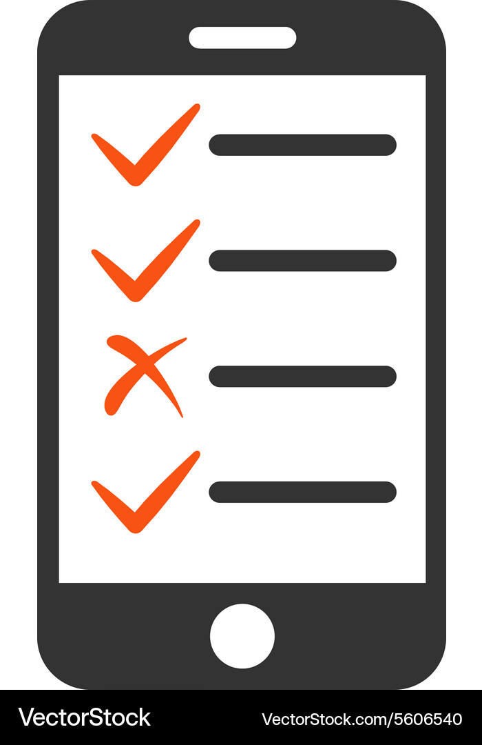 Mobile tasks icon from commerce set Royalty Free Vector