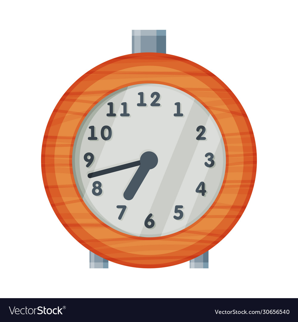 Old fashioned alarm clock time measuring